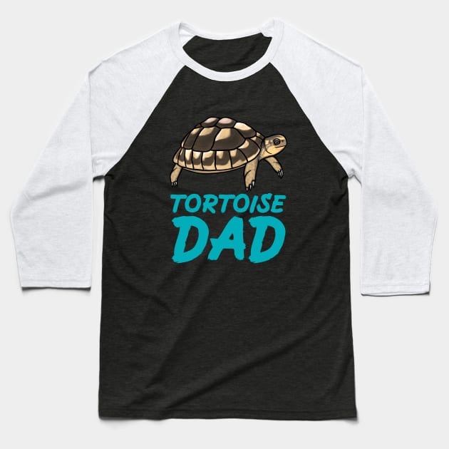 Tortoise Dad, Blue, for Tortoise Lovers Baseball T-Shirt by Mochi Merch